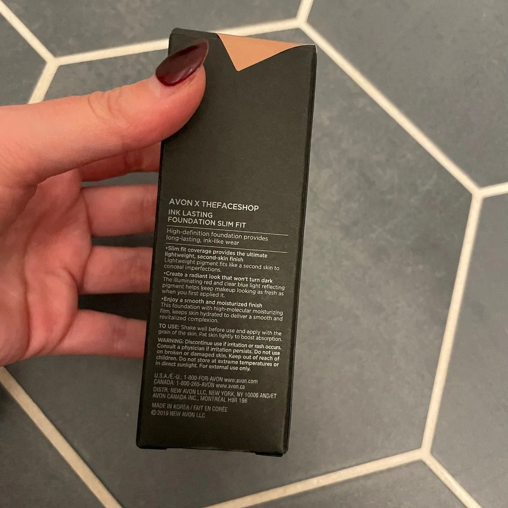 Avon‎ x The Face Shop Ink Lasting Foundation Slim Fit N60 Rich Honey